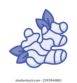 Beautiful designed ginger icon in trendy flat style, ready for premium use