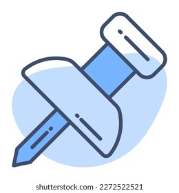 Hermoso vector diseñado para el pulgar en estilo moderno, icono de pushpin