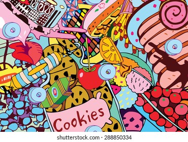 Beautiful Dessert Plates Collage