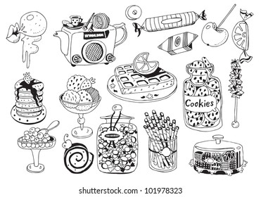 Beautiful Dessert Plates Collection ( Vector)