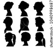 woman profile silhouette
