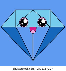 Beautiful diamond art vector illustration