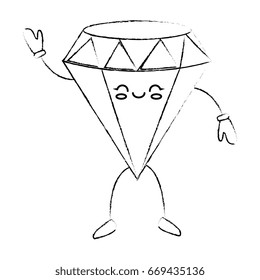 Beautiful diamond cartoon