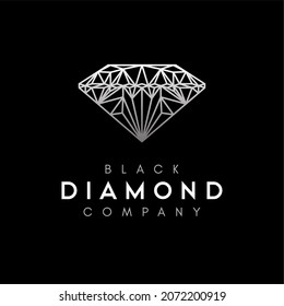 Beautiful Diamond Crystal Gem Elegant Minimalist Logo Jewelry design inspiration
