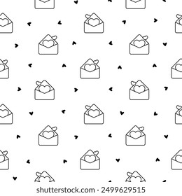 Beautiful different elements and characters of a happy lifestyle. Seamless pattern. Coloring Page. Hand style. Vector drawing. Design ornaments.