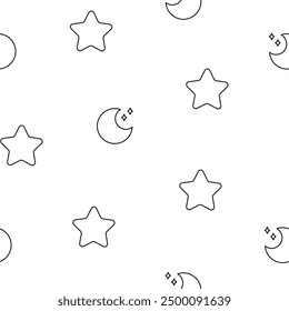 Beautiful different elements and characters of a happy lifestyle. Seamless pattern. Coloring Page. Hand style. Vector drawing. Design ornaments.