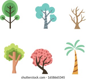 Beautiful different tree bundle set