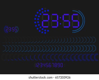 beautiful digital clock