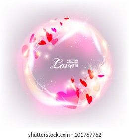 beautiful digital love and hearts vector design
