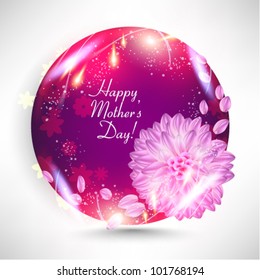 beautiful digital mother's day floral card