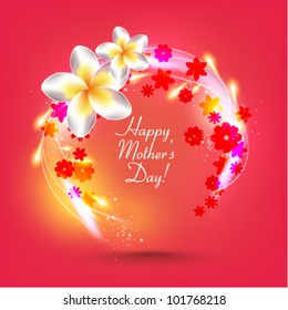 beautiful digital mother's day floral card