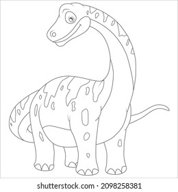 beautiful dinosaur, stegosaurus dinosaur. coloring book and page