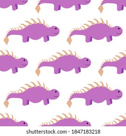 Beautiful dinosaur thalarurus on a white background. Predators in a flat style. Cartoon animals reptiles for web pages.
Stock vector illustration for decor, design, textile baby,
wallpaper