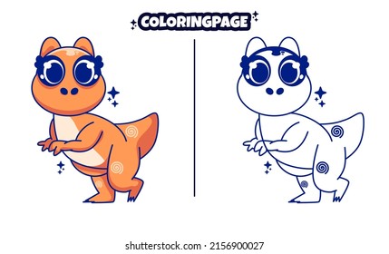 beautiful dinosaurs with coloring pages suitable for kids