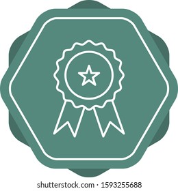 Beautiful Diploma Line Vector Icon