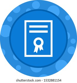 Beautiful Diploma Vector Glyph icon