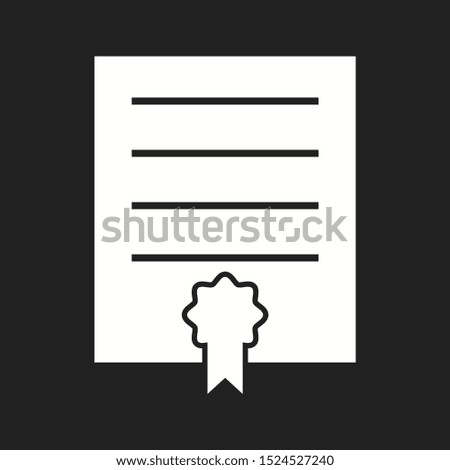 Beautiful Diploma Vector Glyph Icon