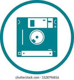 Beautiful Diskette Vector Glyph icon