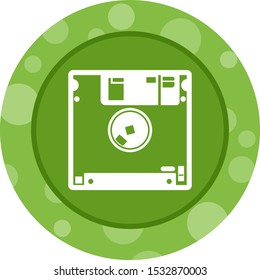 Beautiful Diskette Vector Glyph icon