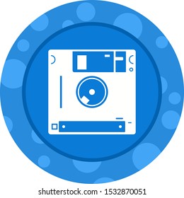 Beautiful Diskette Vector Glyph icon