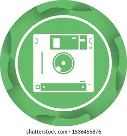 Beautiful Diskette Vector Glyph icon