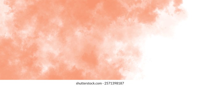 A Beautiful Display of Peach Clouds and White Mist Embracing in Tranquil Balance
