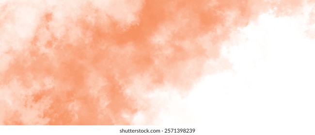 A Beautiful Display of Peach Clouds and White Mist Embracing in Tranquil Balance
