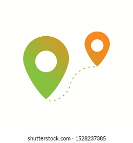 Beautiful Distance Vector Glyph icon