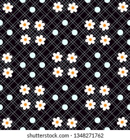 Beautiful ditsy floral seamless background. Seamless vector texture. for fashion prints eps10