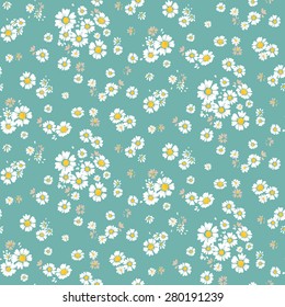 Beautiful ditsy floral seamless background