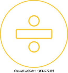 Beautiful Division vector line icon