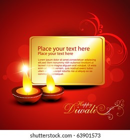 beautiful diwali background with space for your text