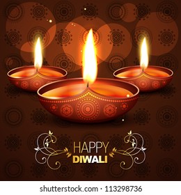 schöner Diwali-Hintergrund, Vektorgrafik