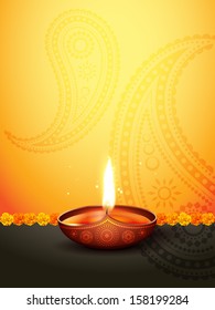 beautiful diwali greeting with space for your text