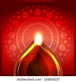 hermoso diseño vectorial de saludo diwali