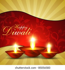 beautiful diwali hindu festival background