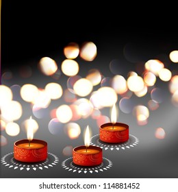 beautiful diwali vector background with space for your text
