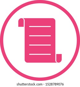 Beautiful Document Vector Glyph Icon