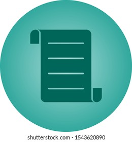 Beautiful Document Vector Glyph Icon