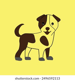beautiful Dog vector illustrator EPS file