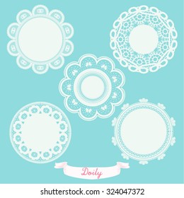 Beautiful Doilies Vector Design Illustration