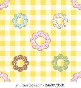 Beautiful Donut background for decoration.