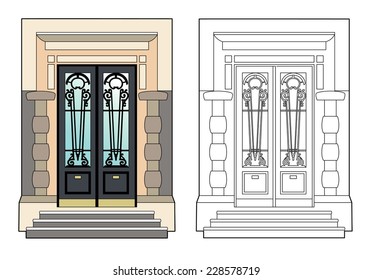 Beautiful door remains