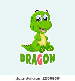 Beautiful dragon sticker design printable 