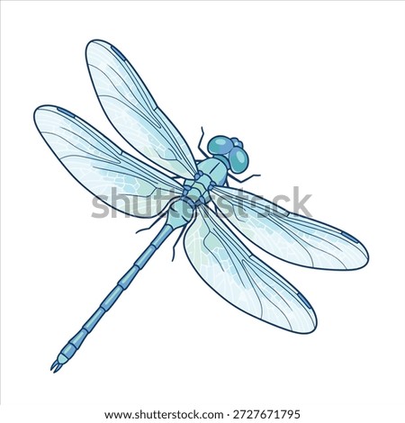 A beautiful dragonfly illustration vector design