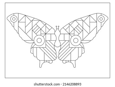 Beautiful drawing butterfly and