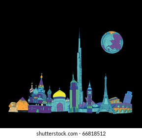Beautiful Dreamland Sketch (vector)