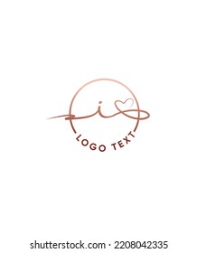 A beautiful and dreamy script font I vector logo template