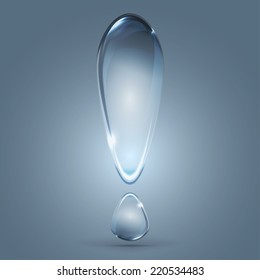 beautiful drop of water 