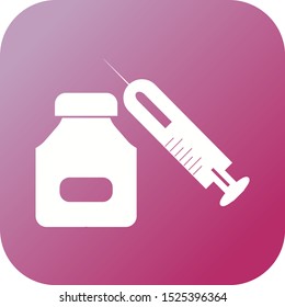 Beautiful Drug Vector Glyph icon